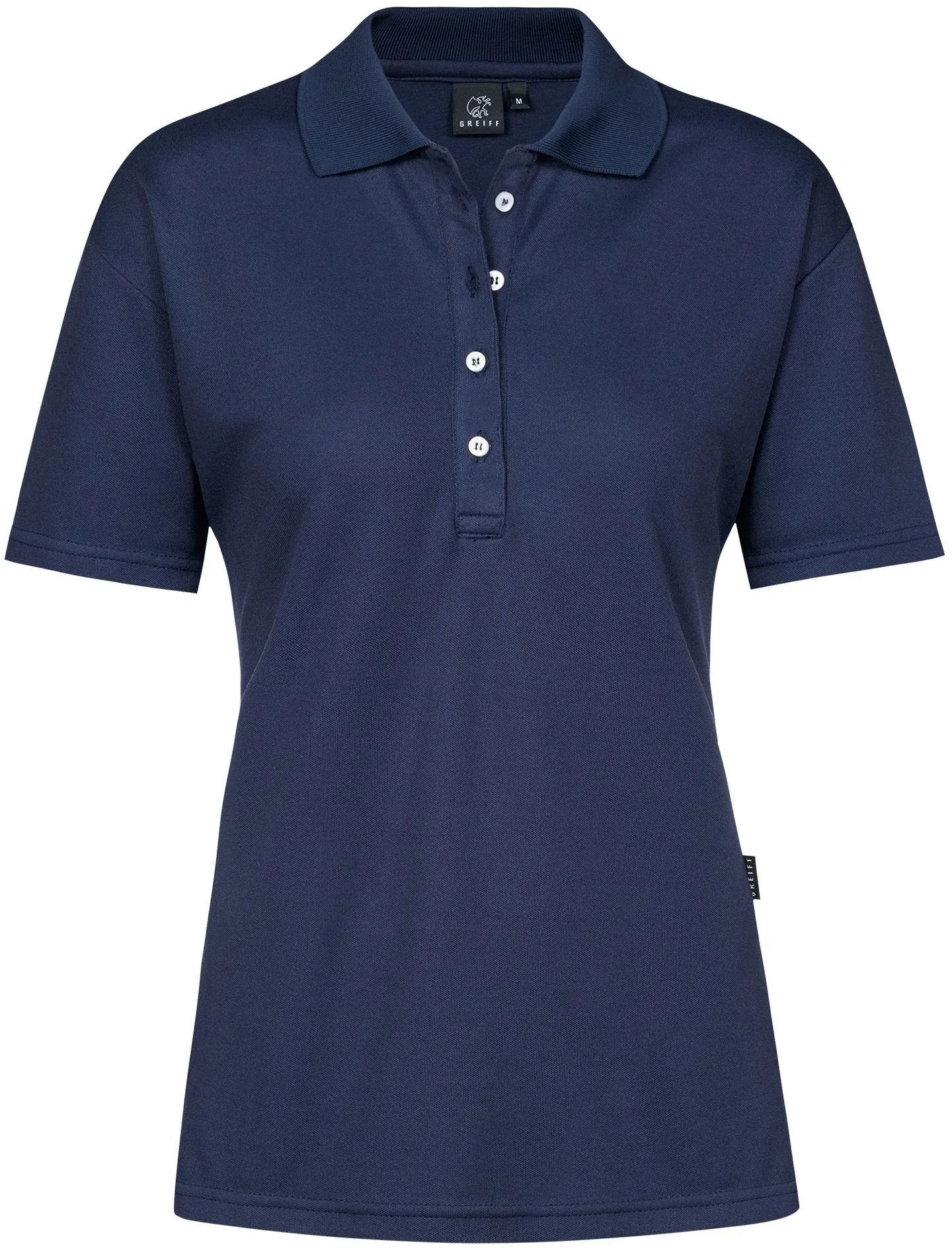 greiff-35000-damen-poloshirt_2145_marine-front-2 GREIFF Damen Poloshirt mit TENCEL™ Lyocellfasern