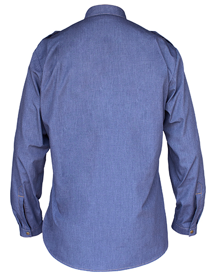 KARLOWSKY Kochhemd Jeans-Style KARLOWSKY Kochhemd Jeans-Style