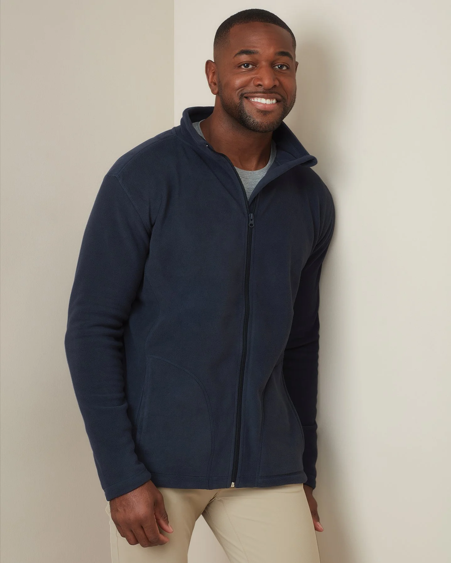stedman-st5030-fleece-jacket-men-bluemidnight-model-1 Stedman Active Fleece Jacket