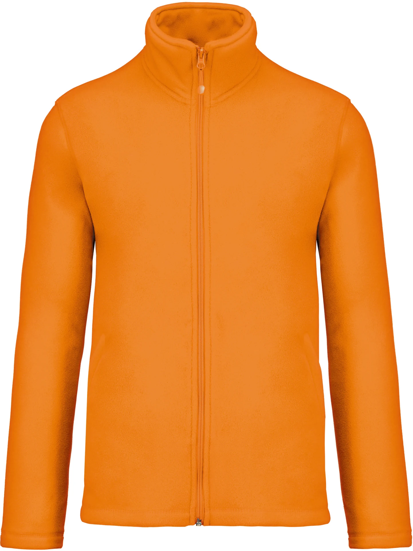 kariban-K911-microfleece-jacke-falco-orange-front-3 Kariban Microfleece Jacke "Falco"
