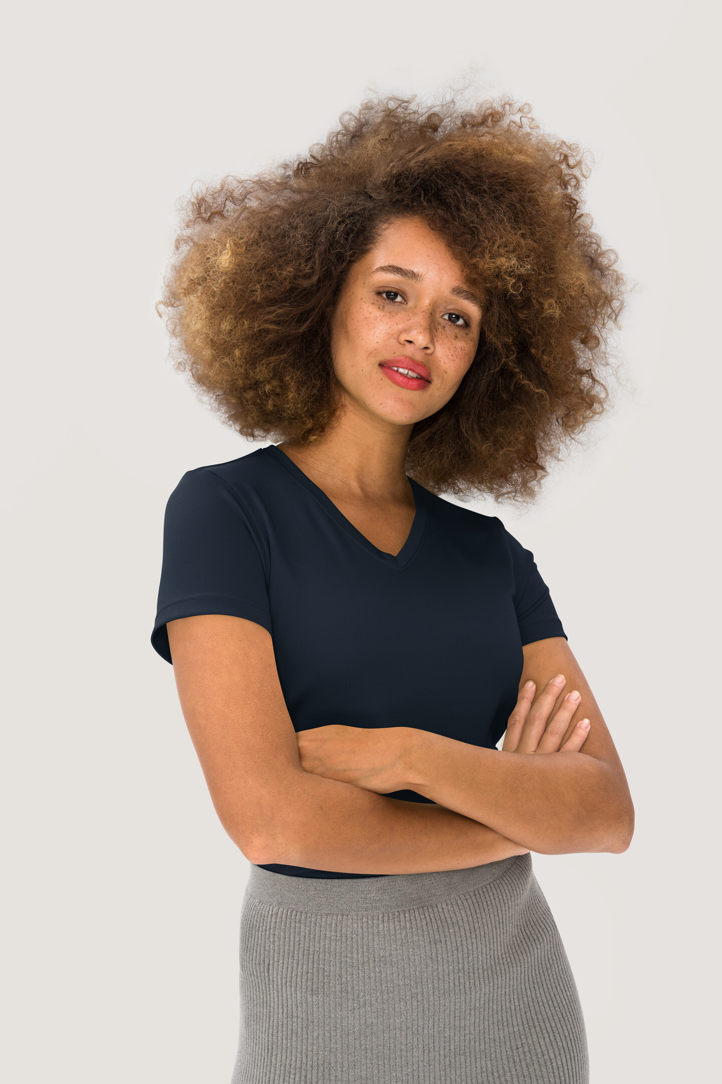 HAKRO Women-V-Shirt 187 Coolmax