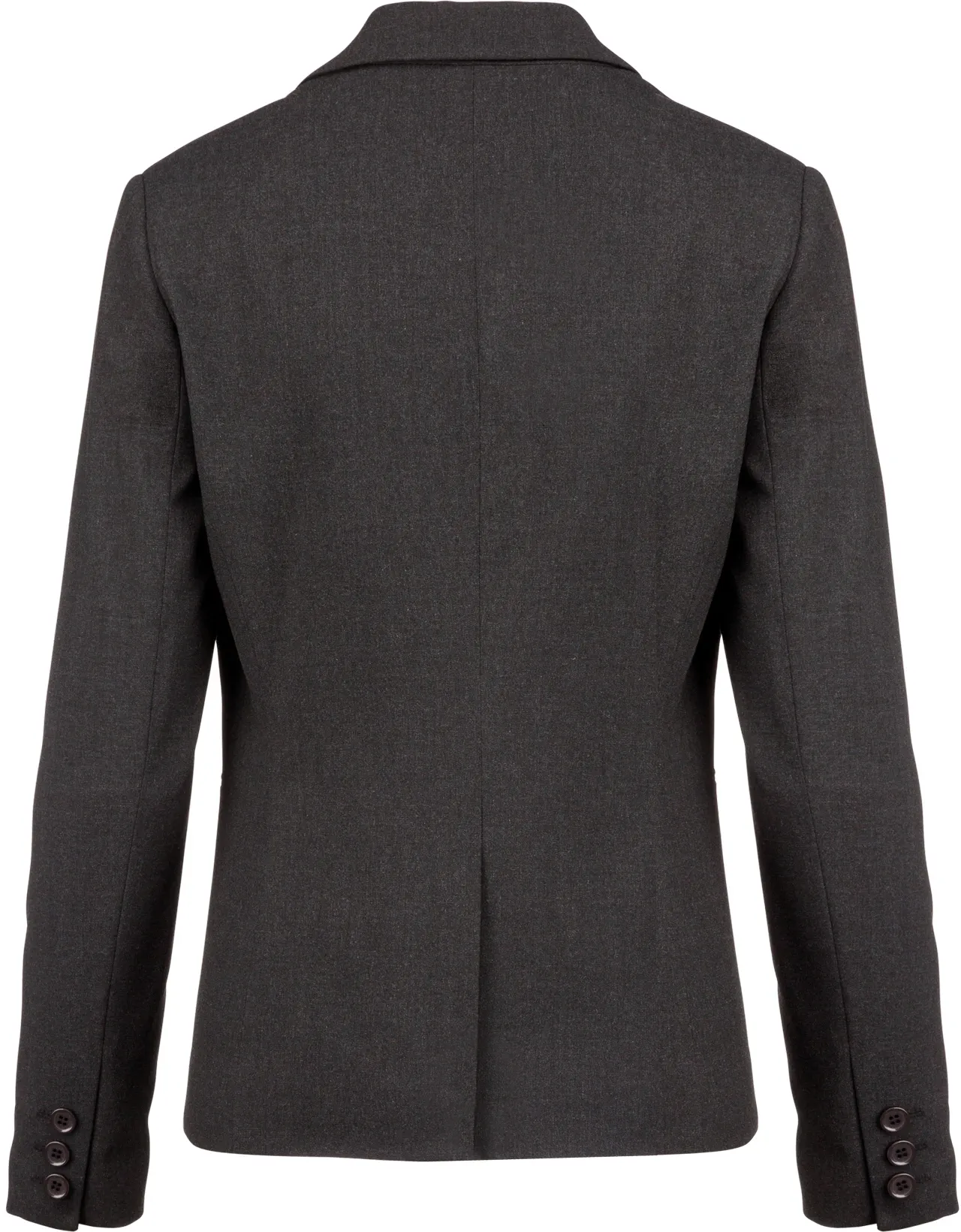 kariban-K6131-damen-anzugblazer-anthraciteheather-back-6 Kariban Damen Anzugblazer