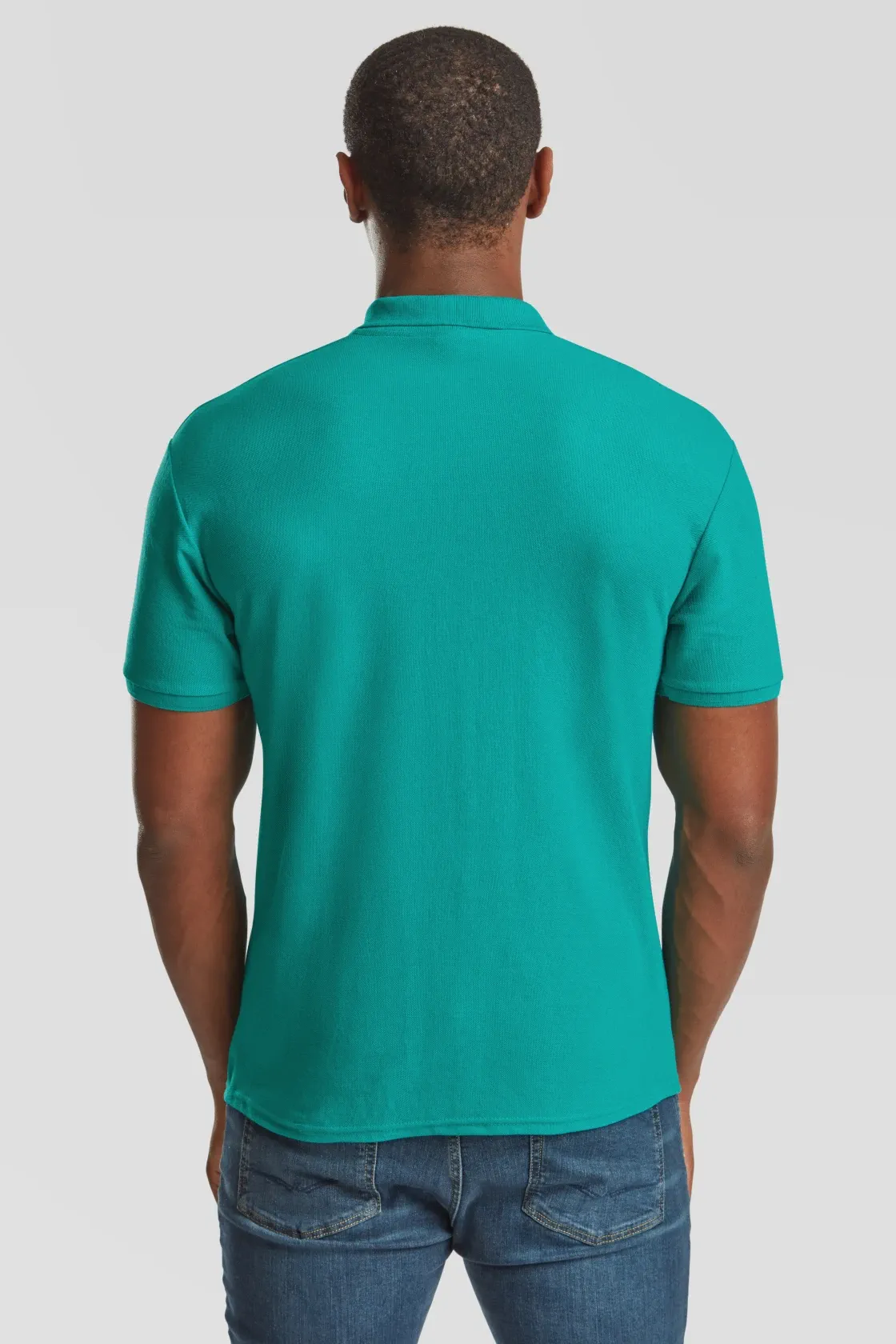 fruit-of-the-loom-63-402-0-poloshirt-65-35-emerald-model-2 F.O.L. 65/35 Piqué Polo