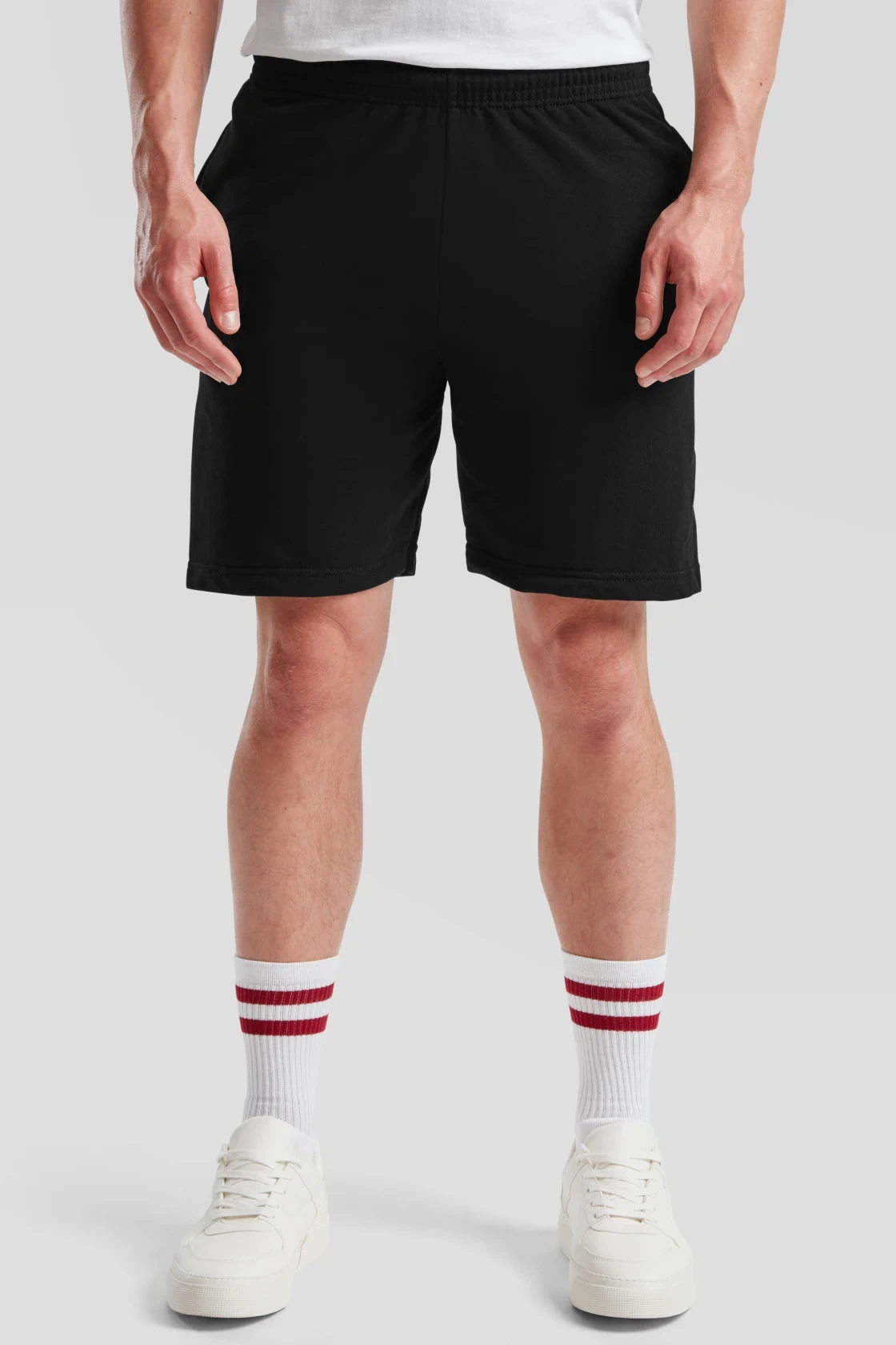 fruit-of-the-loom-64-036-0-lightweight-shorts-black-model-0 F.O.L. Lightweight Shorts
