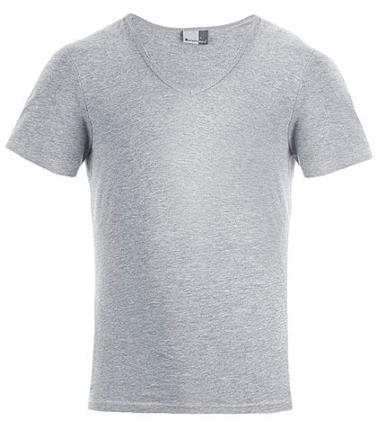 promodoro Mens Slim Fit V-Neck-T