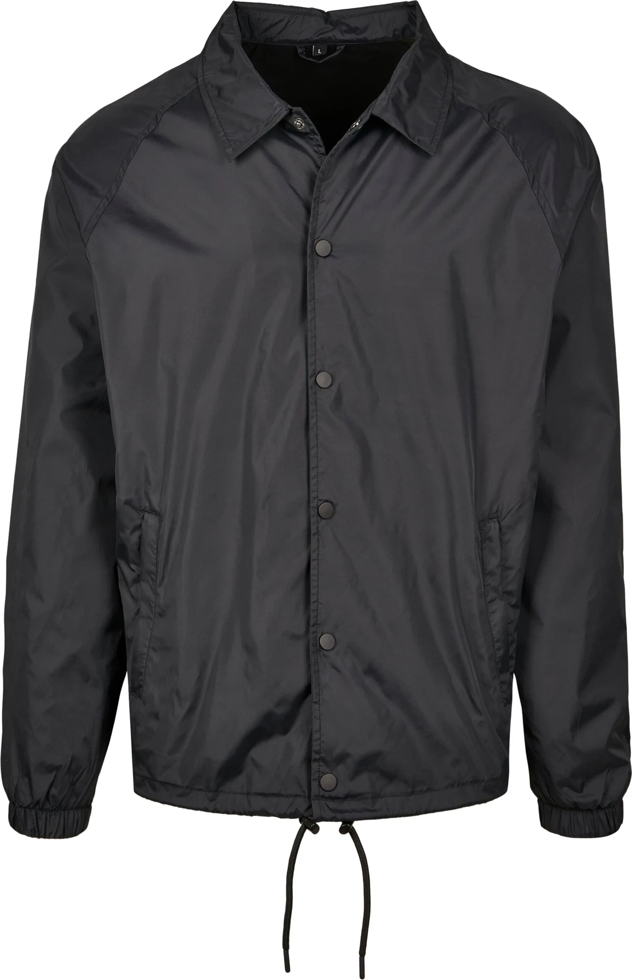 BYB-BY128-coach-jacket-black-front-4 Build Your Brand Coach Jacket