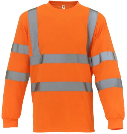 yoko-hvj420-hi-vis-long-sleeve-shirt-hi-vis-orange-front-1 YOKO Hi Vis Long Sleeve T-Shirt