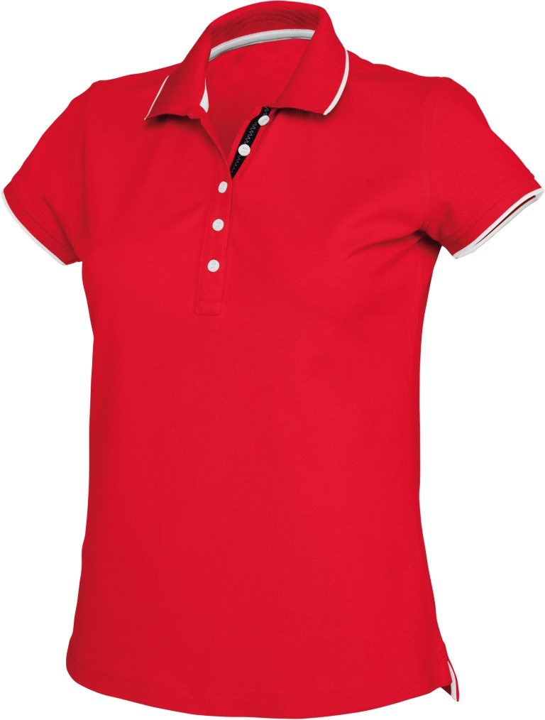Kariban Damen Kontrast Piqué Polo Kariban Damen Kontrast Piqué Polo