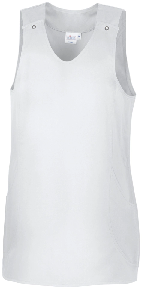 leiber-08-2149-ueberwurfschuerze-weiss-front-3 Leiber Damen-Überwurfschürze 08/2149