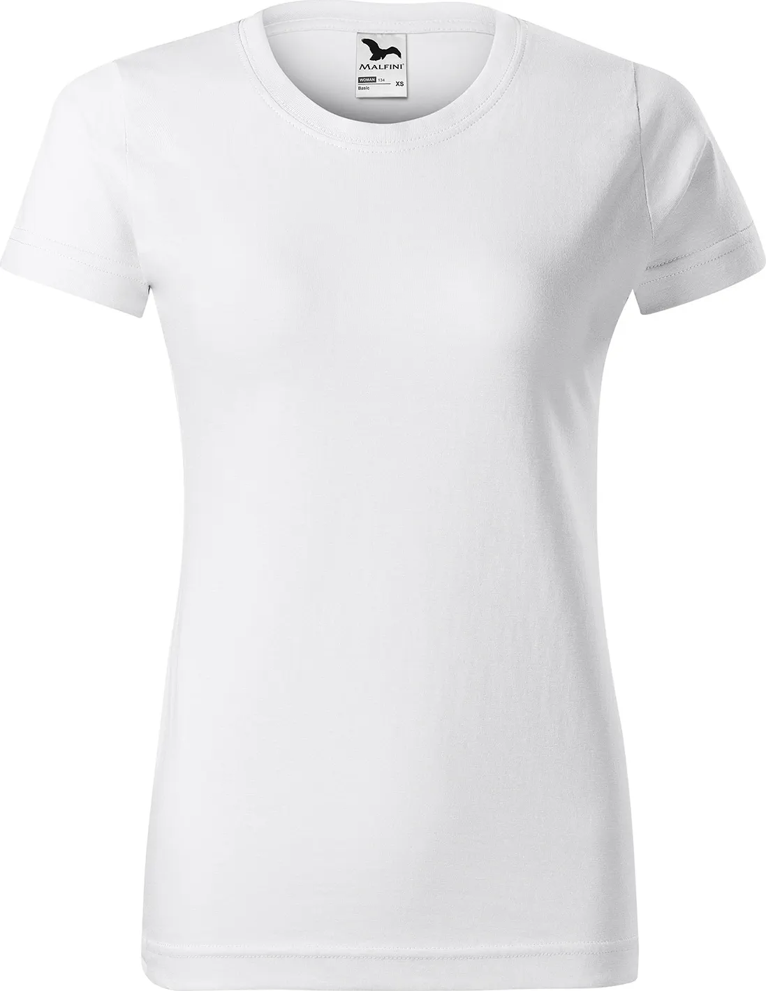 malfini-134-basic-t-shirt-damen-weiss-front-2 MALFINI T-Shirt Damen Basic 134
