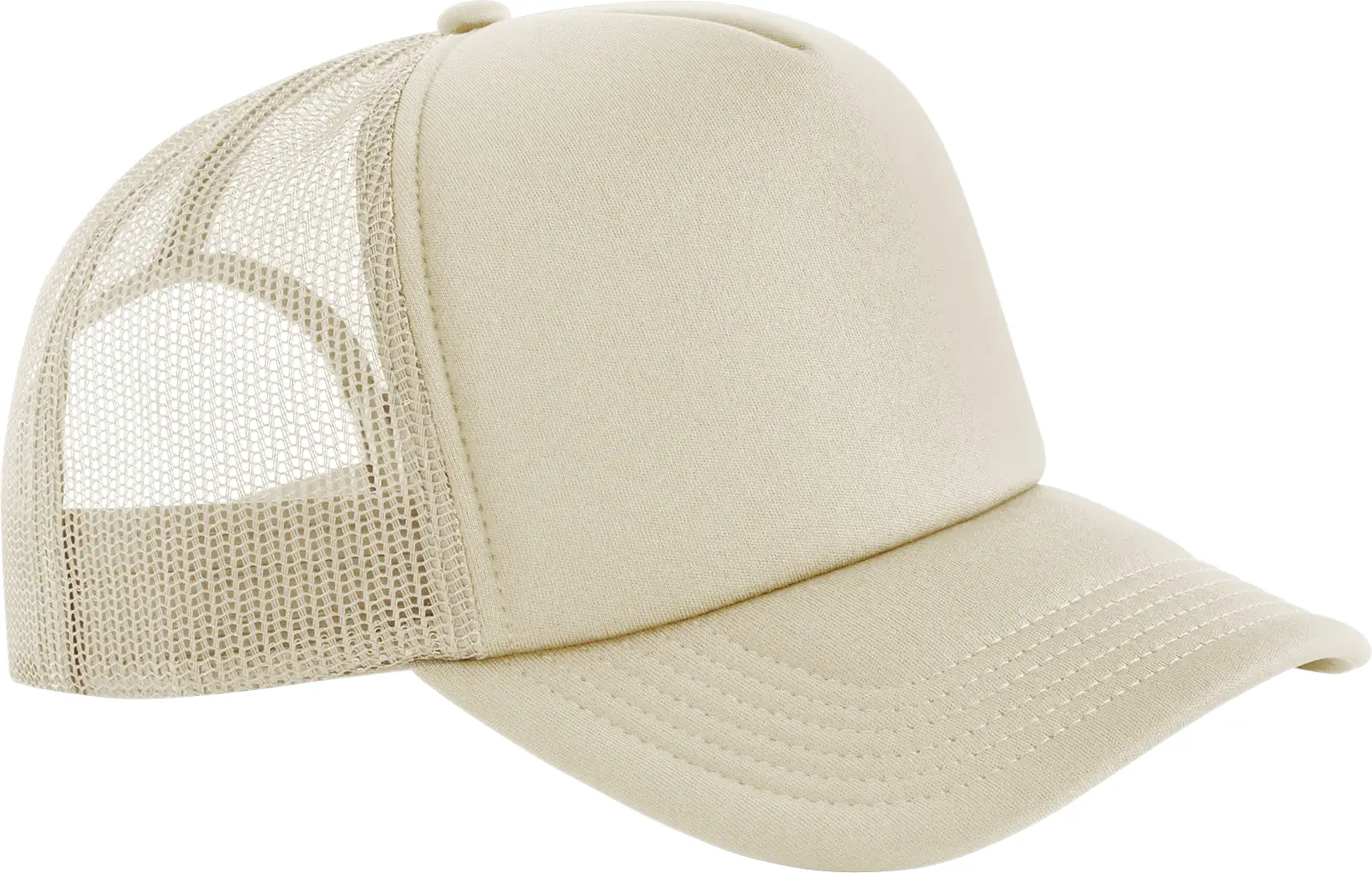 beechfield-B634R-classic-foam-trucker-stone-front-1 Beechfield Classic Foam Trucker