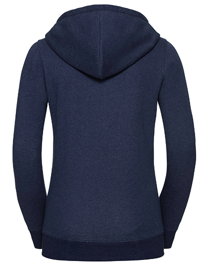 Russell Ladies` Authentic Melange Zipped Hood Sweat Russell Ladies` Authentic Melange Zipped Hood Sweat