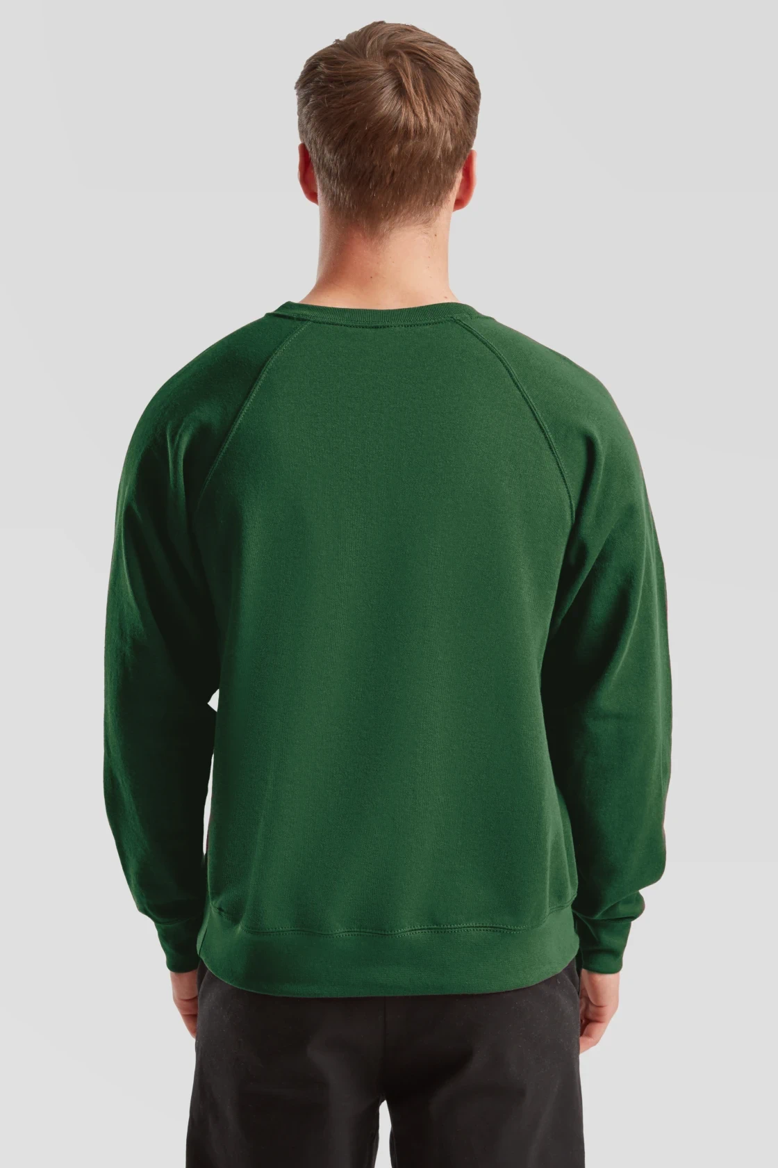 fruit-of-the-loom-62-216-0-classic-raglan-sweatshirt-bottlegreen-model-2 F.O.L. Raglan Sweat