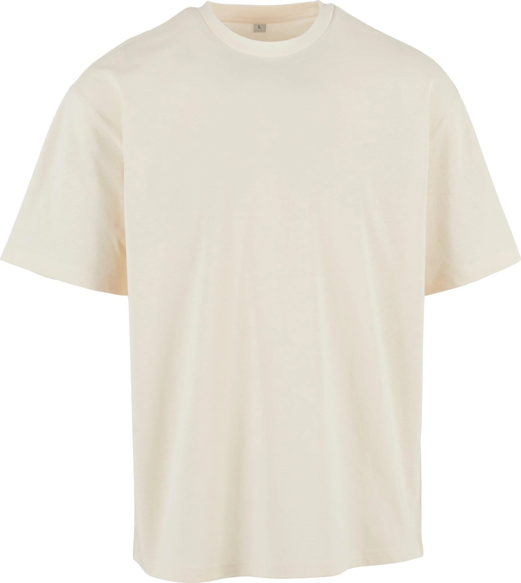 BYB-BB035-light-basic-loose-t-shirt-whitesand-front-4 Build Your Brand Light Basic Loose Tee