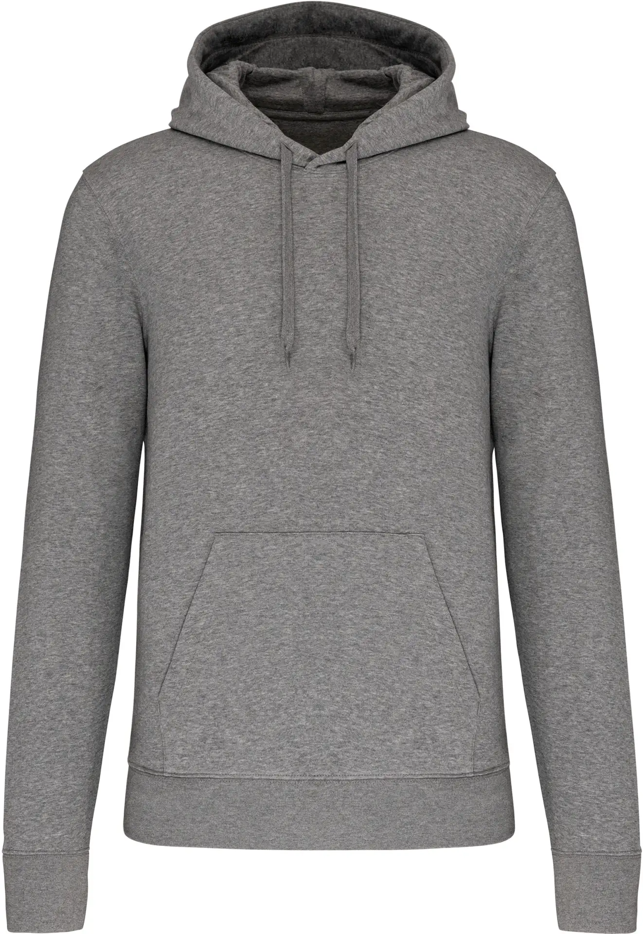 kariban-K4027-umweltfreundlicher-herren-kapuzen-sweater-greyheather-front-3 Kariban Umweltfreundlicher Herren Kapuzen Sweater