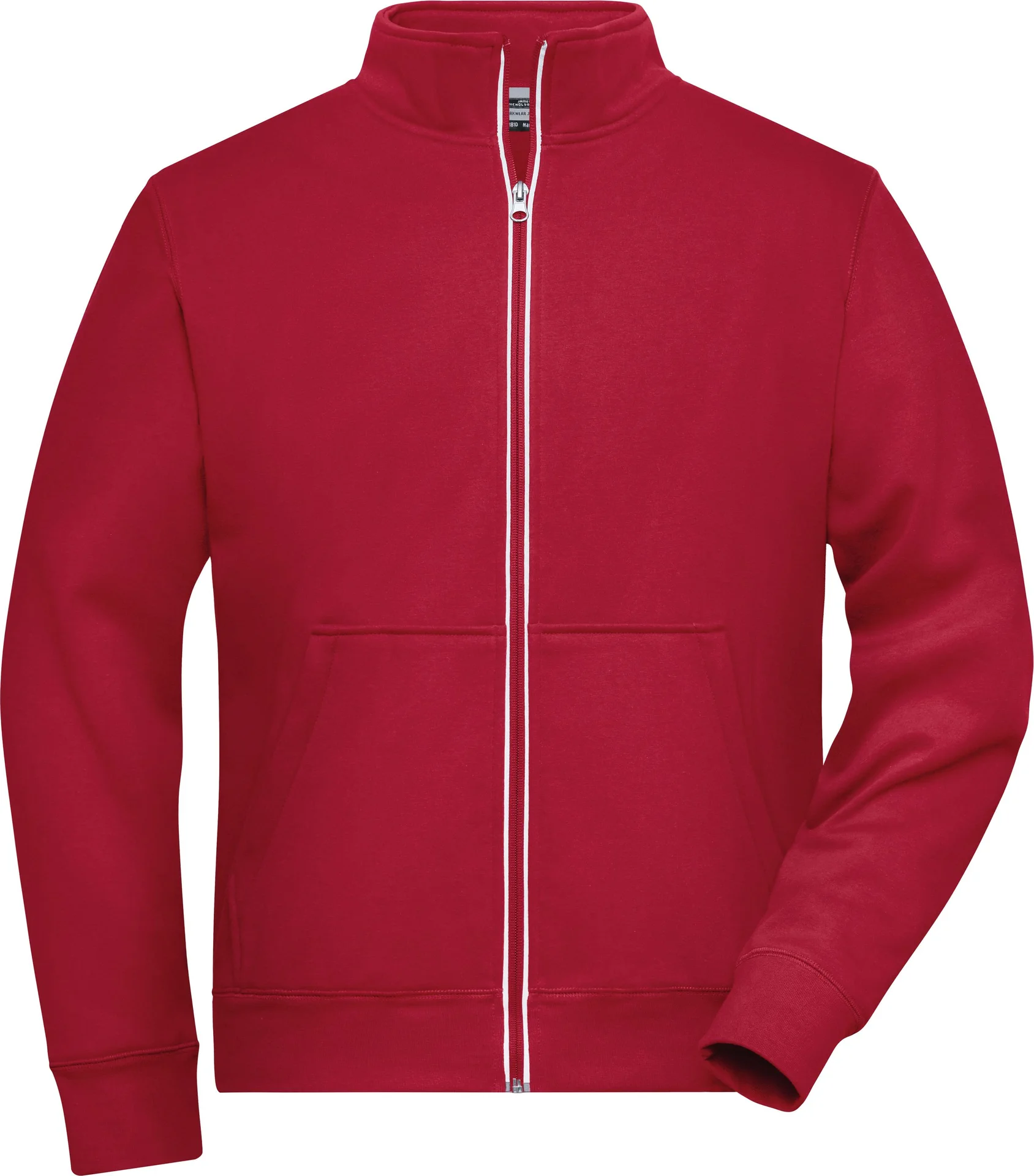 jn1810-mens-doubleface-work-jacket-red-front-3 James & Nicholson Men´s Doubleface Work Jacket -SOLID-