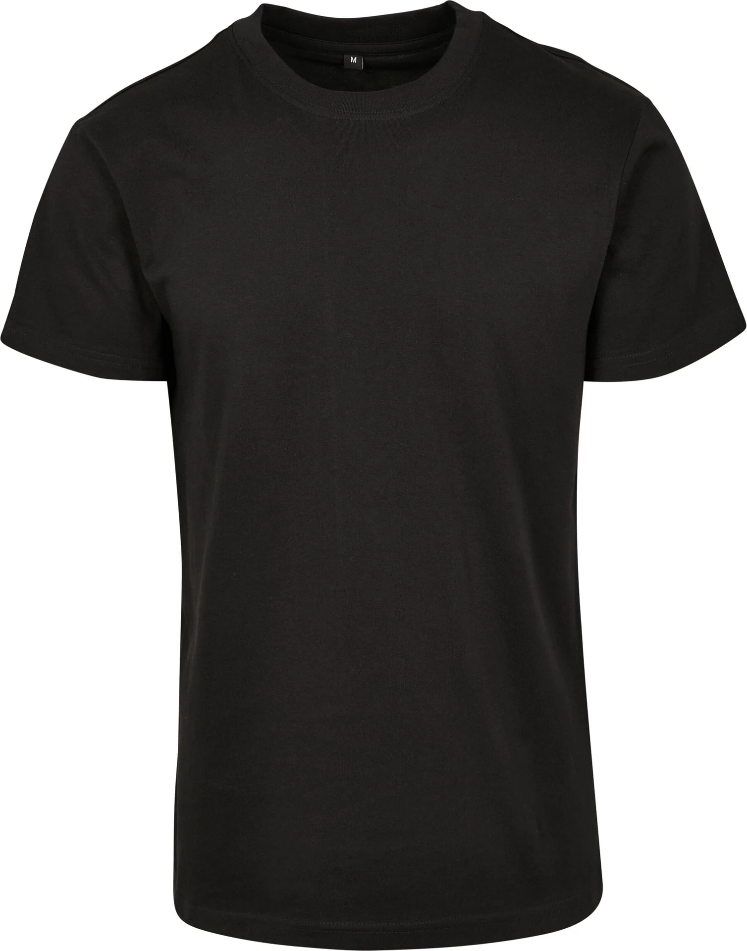 BYB-BY123-premium-combed-jersey-t-shirt-black-front-4 Build Your Brand Premium Combed Jersey T-Shirt