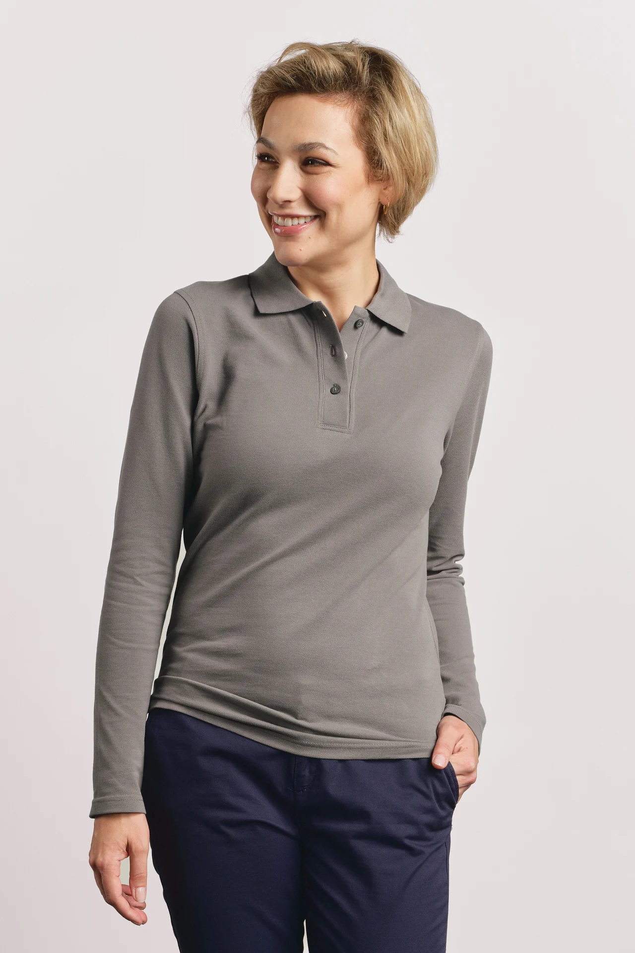 Promodoro Women's Heavy Polo Longsleeve