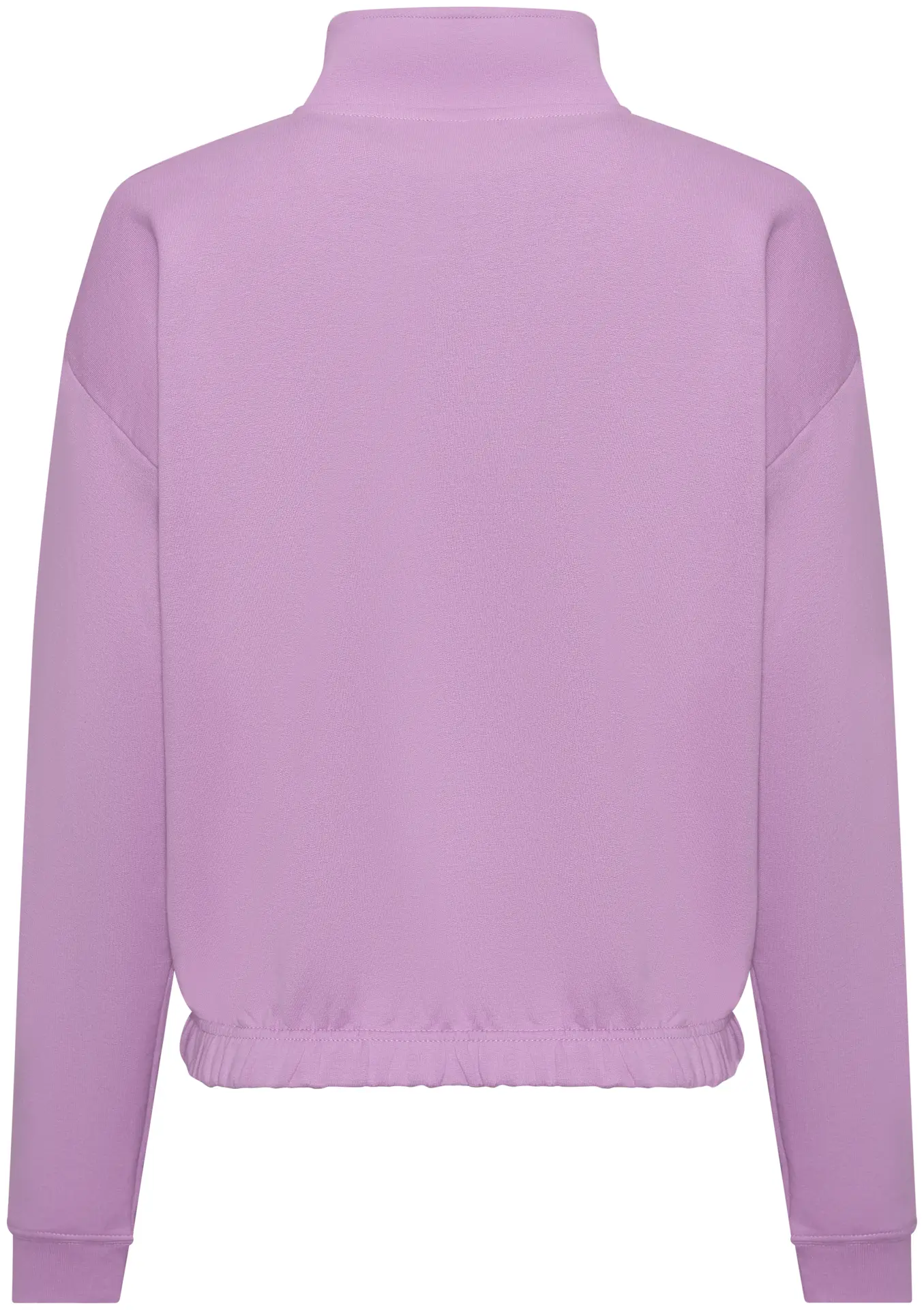 justhoods-jh037-womens-cropped-quarter-zip-sweatshirt-lavender-back-3 Just Hoods Women's Cropped 1/4 Zip Sweat