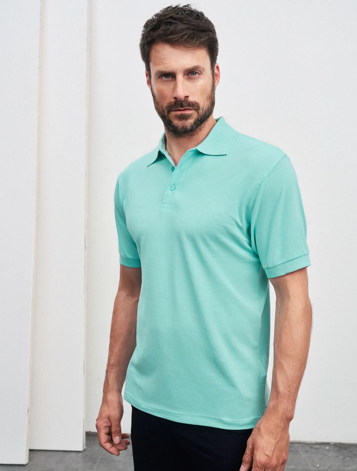 jn070-classic-poloshirt-model-0 James & Nicholson Classic Polo