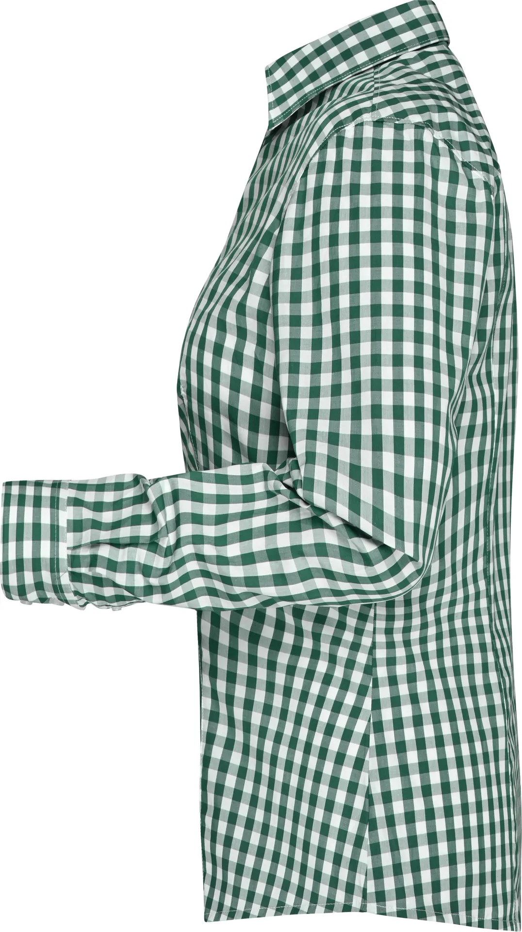 James & Nicholson Ladies Checked Blouse 