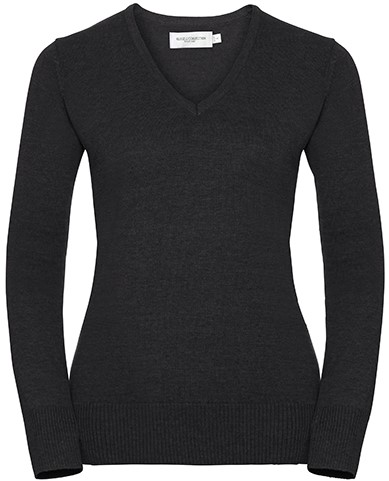 Russell Ladies V-Neck Knitted Jumper