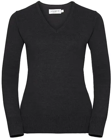 Russell Ladies V-Neck Knitted Pullover