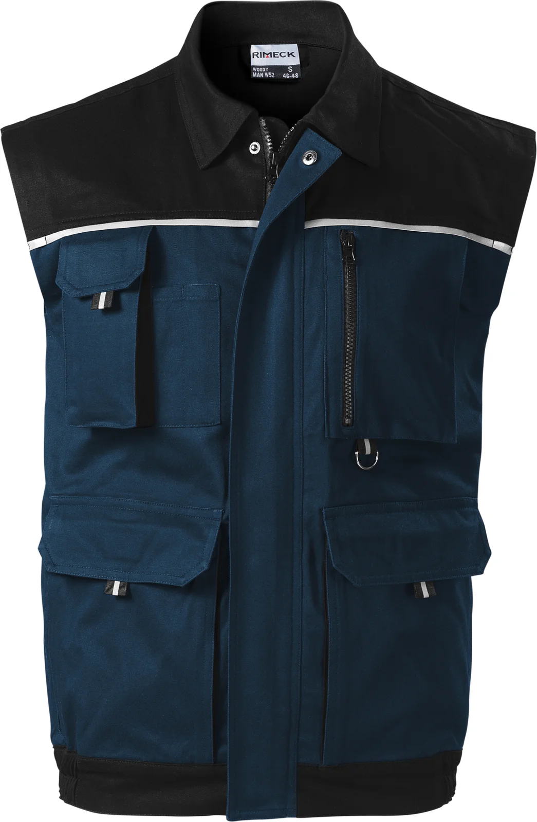 rimeck-w52-arbeitsweste-woody-marineblau-front-2 RIMECK Arbeitsweste Woody W52