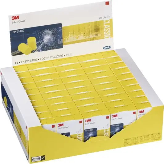 3M Gehörschutzstöpsel E-A-R Classic Taschenpackung 250 Paar