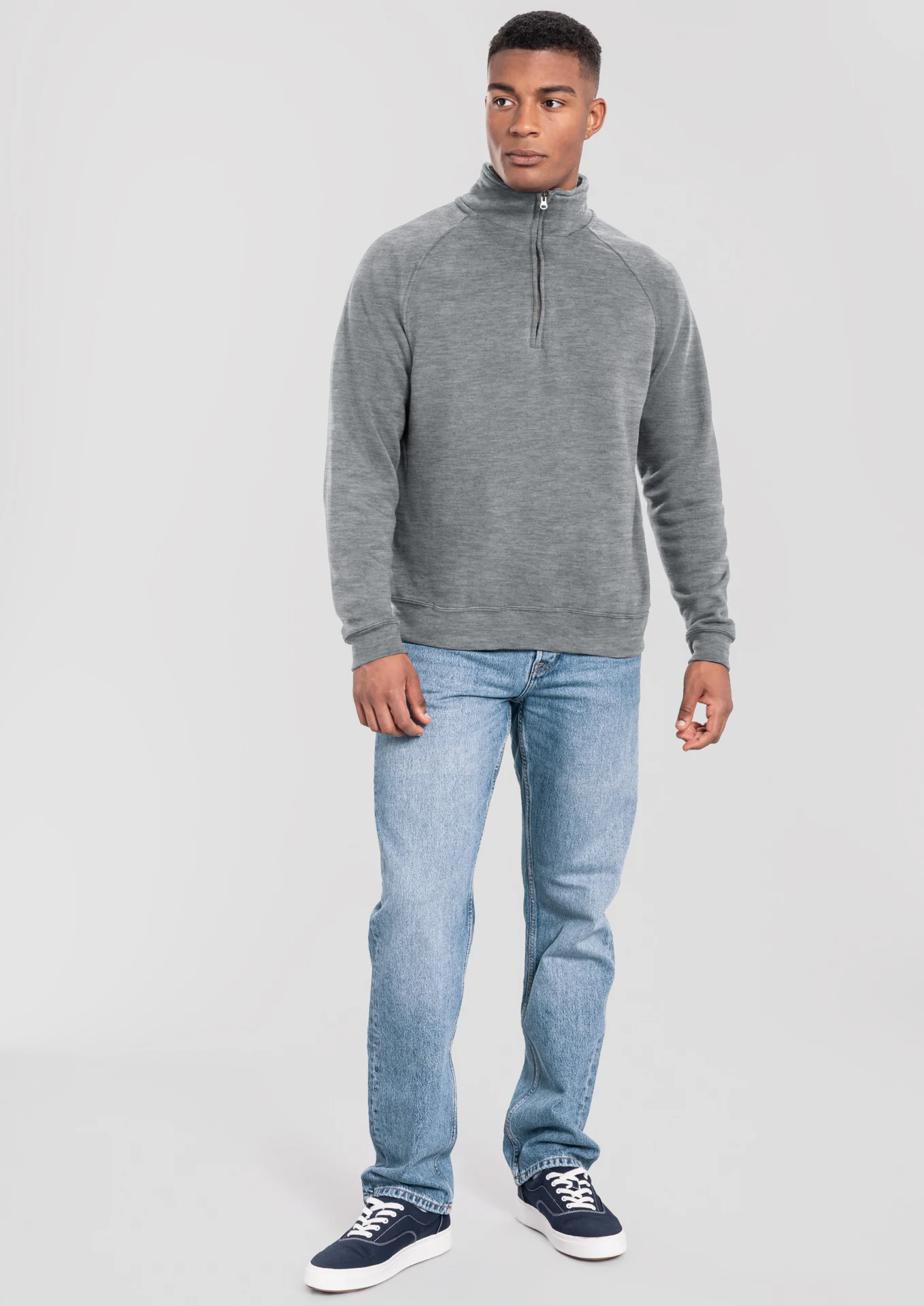F.O.L. Iconic Premium Zip Neck Sweat