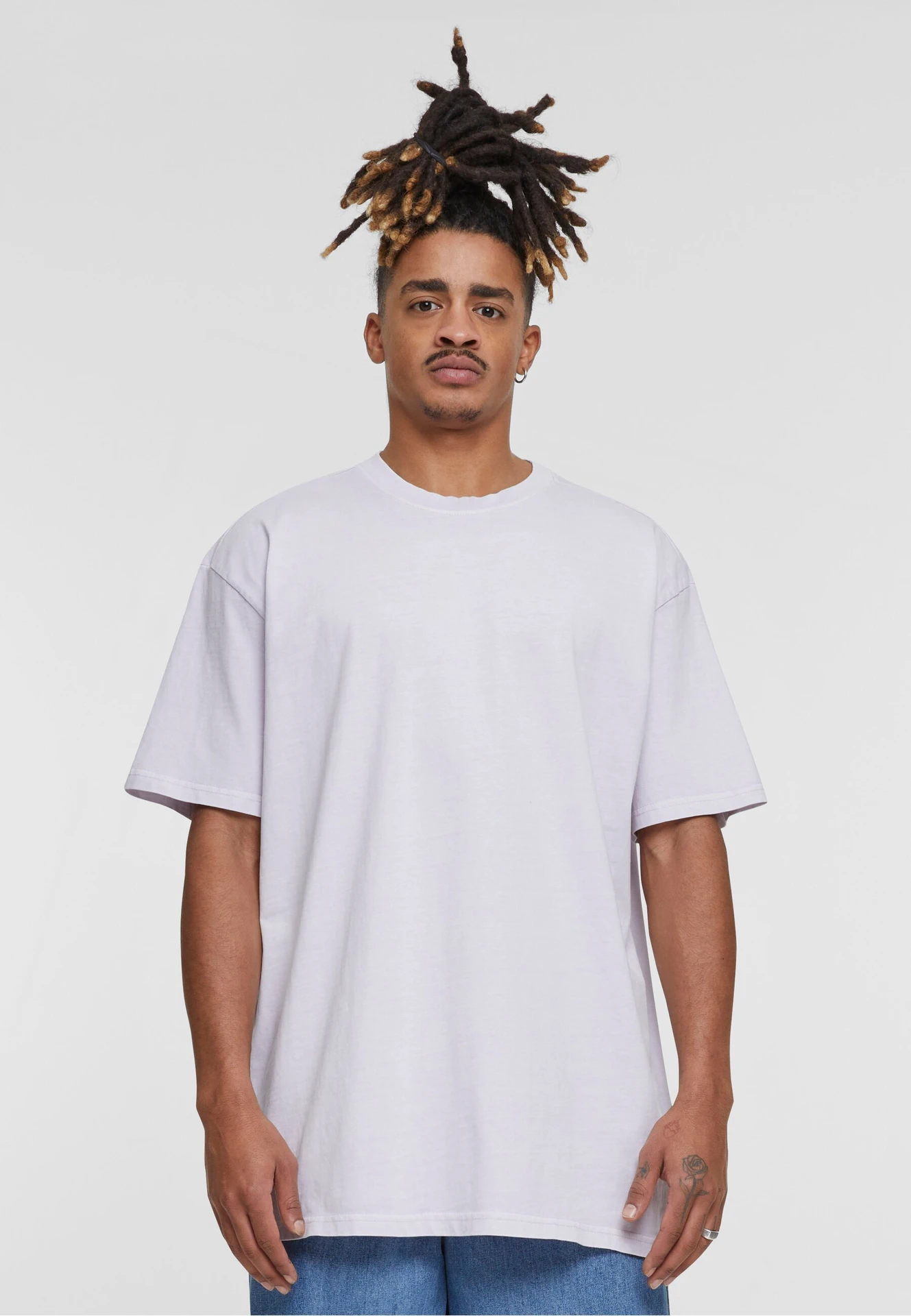 Build Your Brand Acid Washed Heavy Oversize Tee