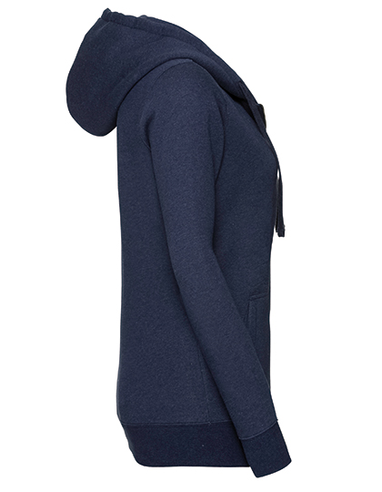 Russell Ladies` Authentic Melange Zipped Hood Sweat Russell Ladies` Authentic Melange Zipped Hood Sweat