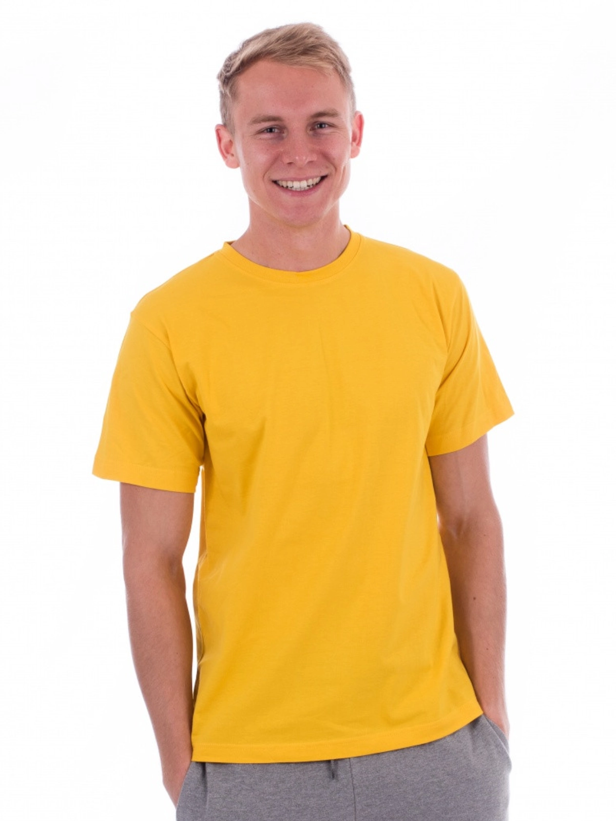 malfini-145-element-t-shirt-gelb-model-0 MALFINI T-Shirt Element 145