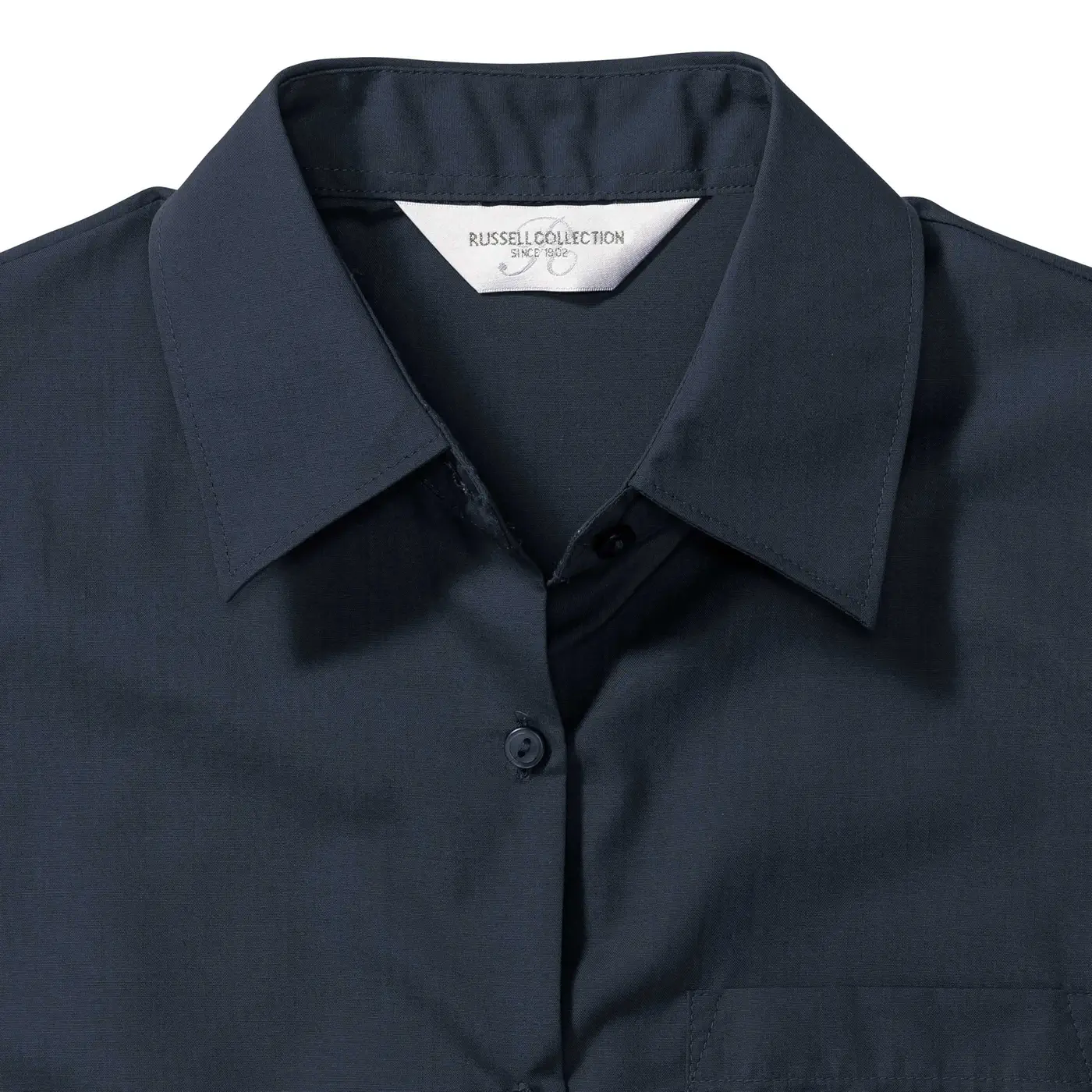 Russell Ladies Long Sleeve Polycotton Easy Care Poplin Shirt