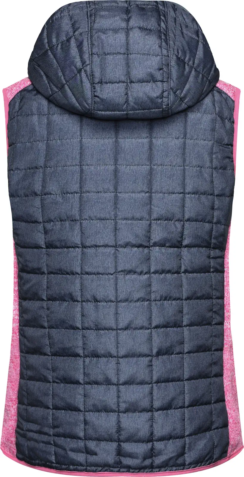 James & Nicholson Ladies Knitted Hybrid Vest