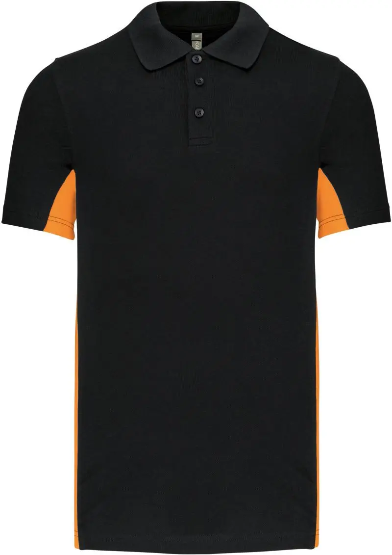 black/orange