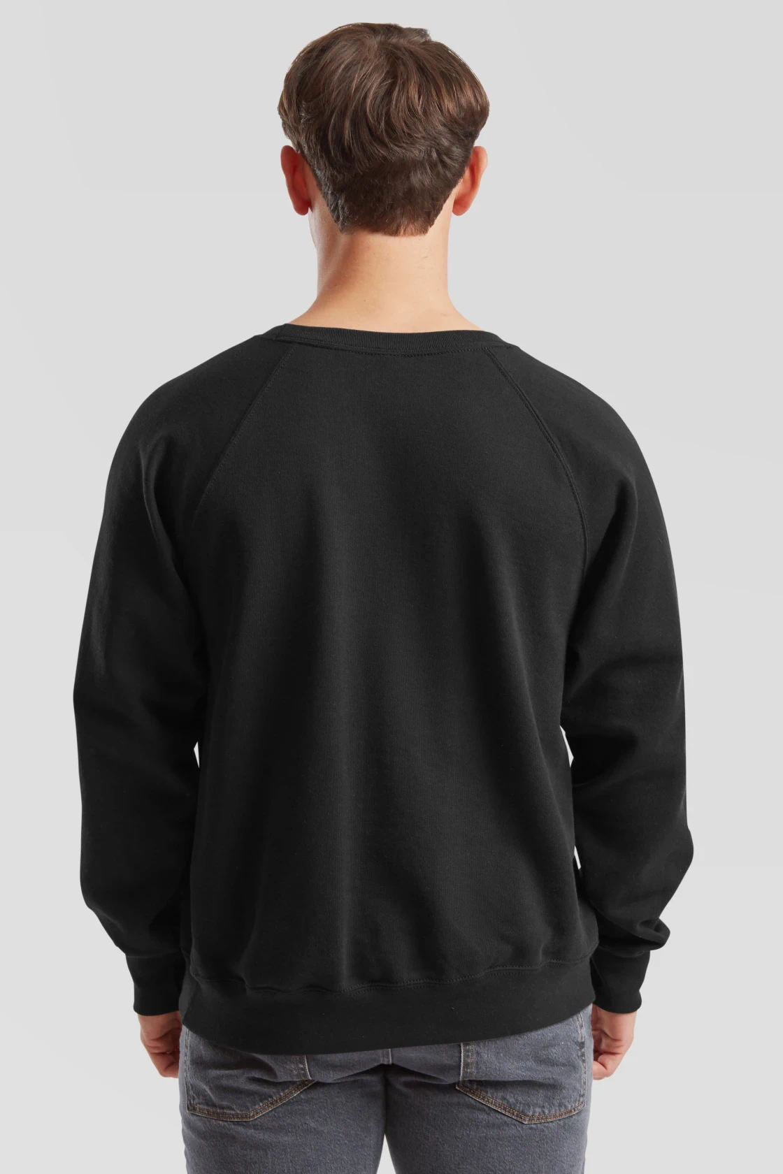 fruit-of-the-loom-62-216-0-classic-raglan-sweatshirt-black-model-2 F.O.L. Raglan Sweat