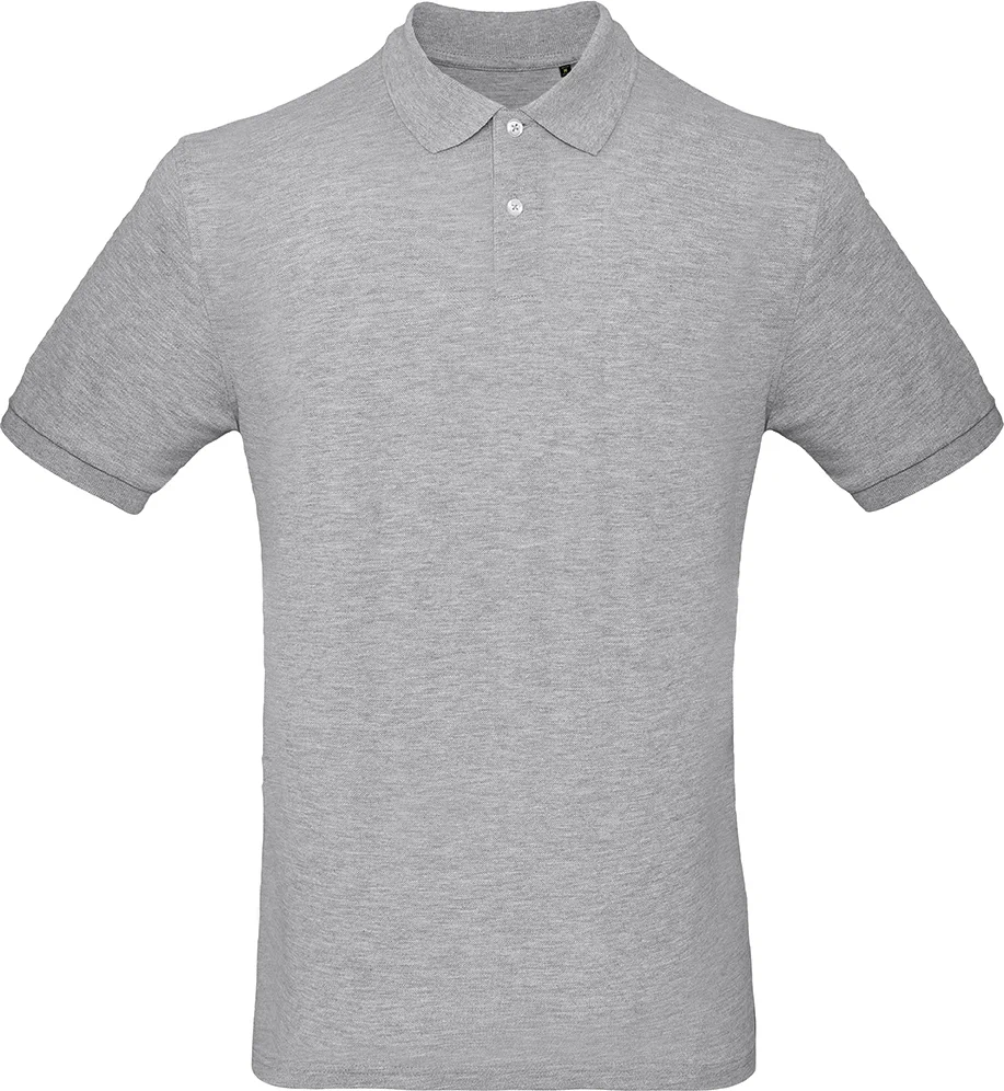 BC-PM430-Inspire-polo-men-heathergrey-0 B&C Inspire Polo Men