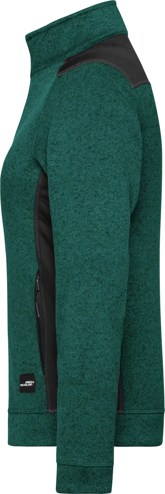 James & Nicholson Ladies Knitted Workwear Fleece Jacket -STRONG-