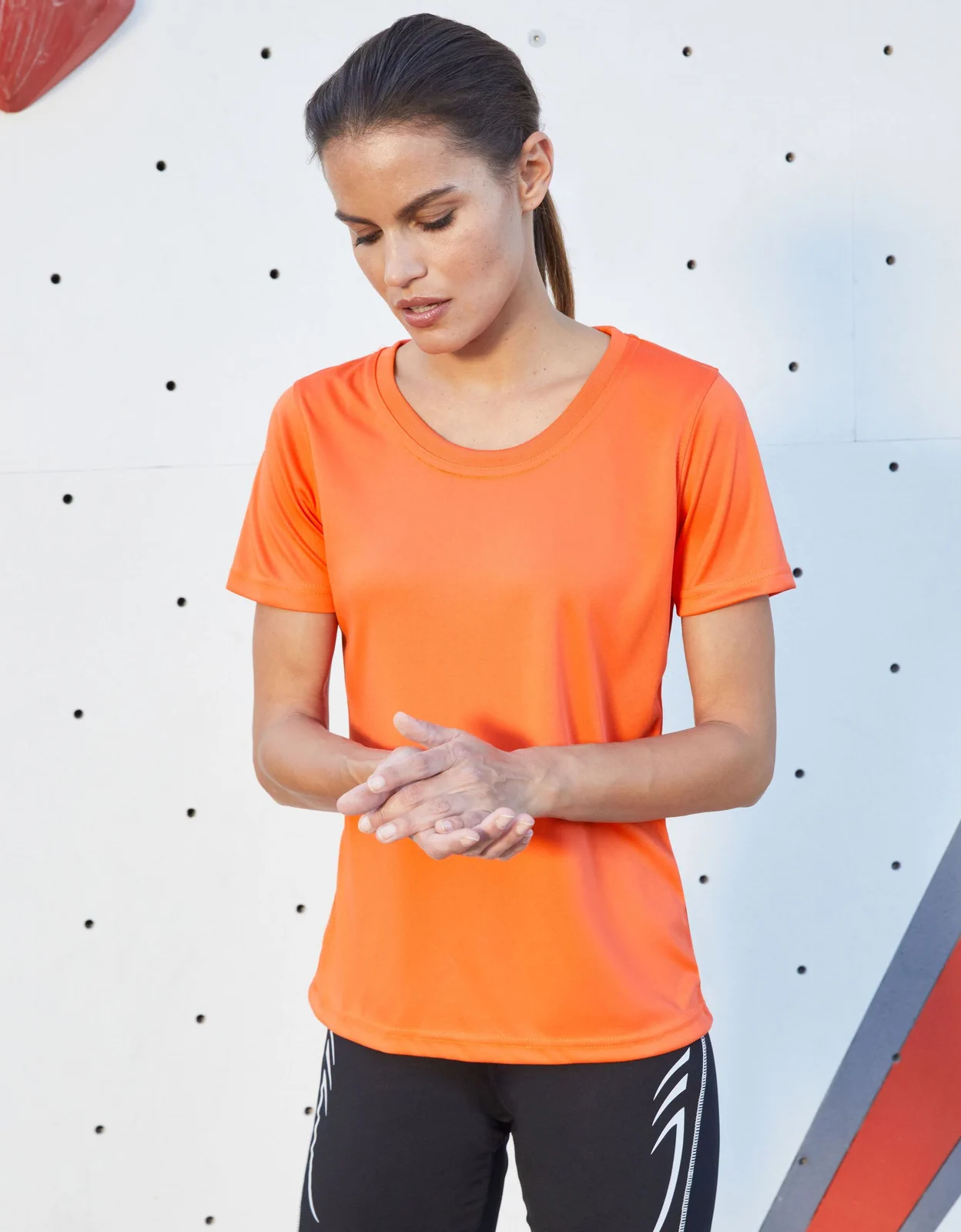 jn357-ladies-active-t-shirt-model-0 James & Nicholson Ladies Active-T