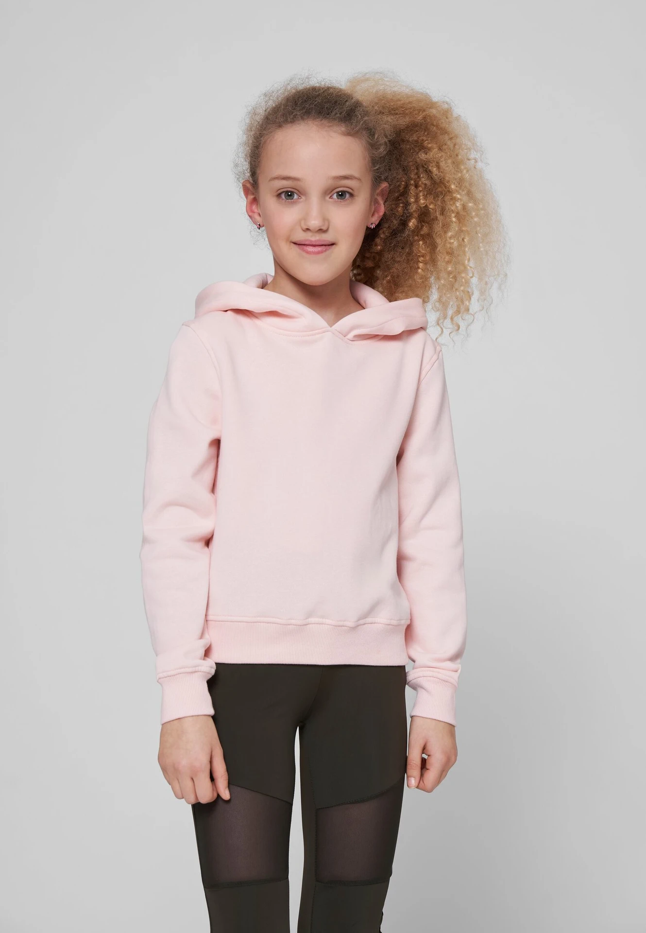 Build Your Brand Girls Cropped Sweat Hoody