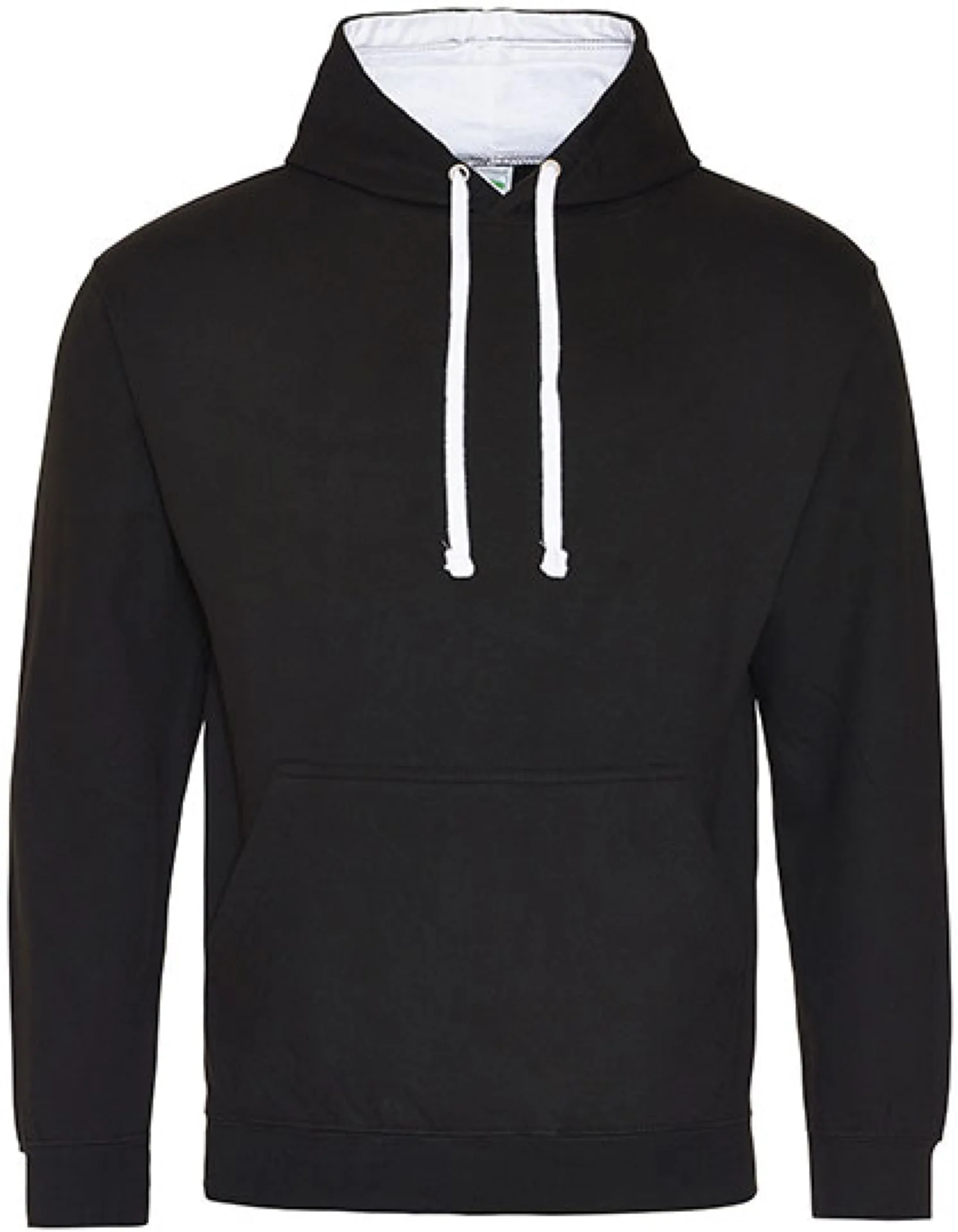 justhoods-jh003-varsity-hoodie-jetblack-arcticwhite-front-1 Just Hoods Varsity Hoodie