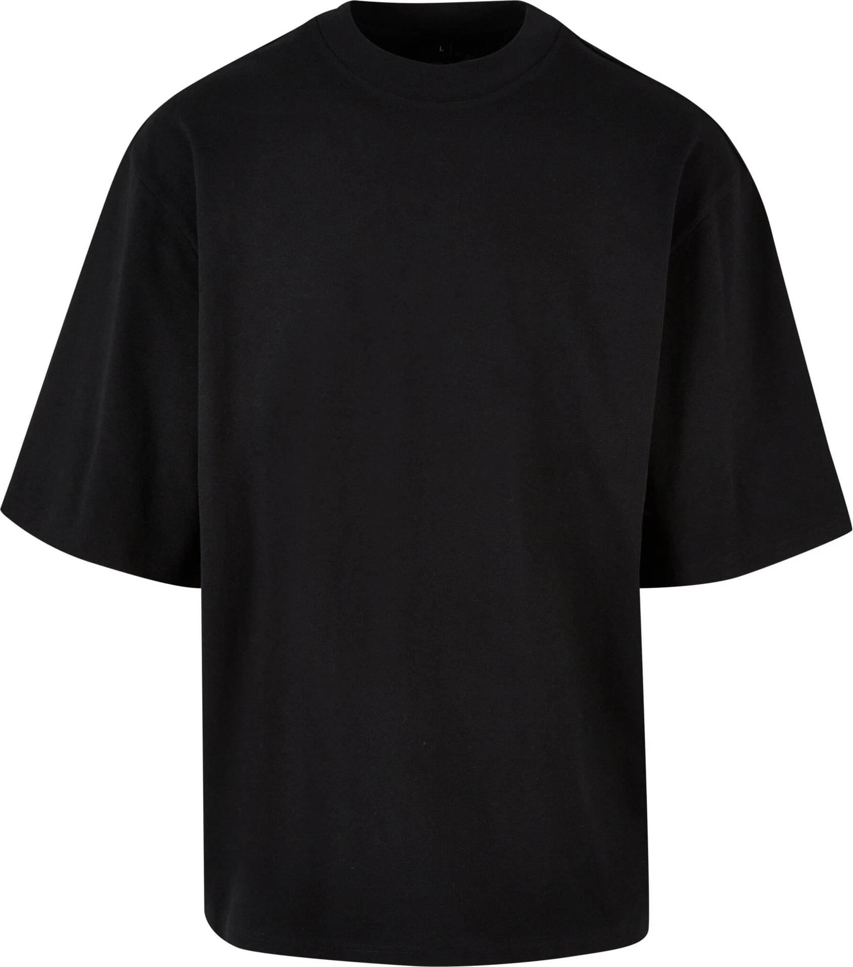 BYB-BY256-oversized-sleeve-t-shirt-black-front-4 Build Your Brand Oversized Sleeve Tee