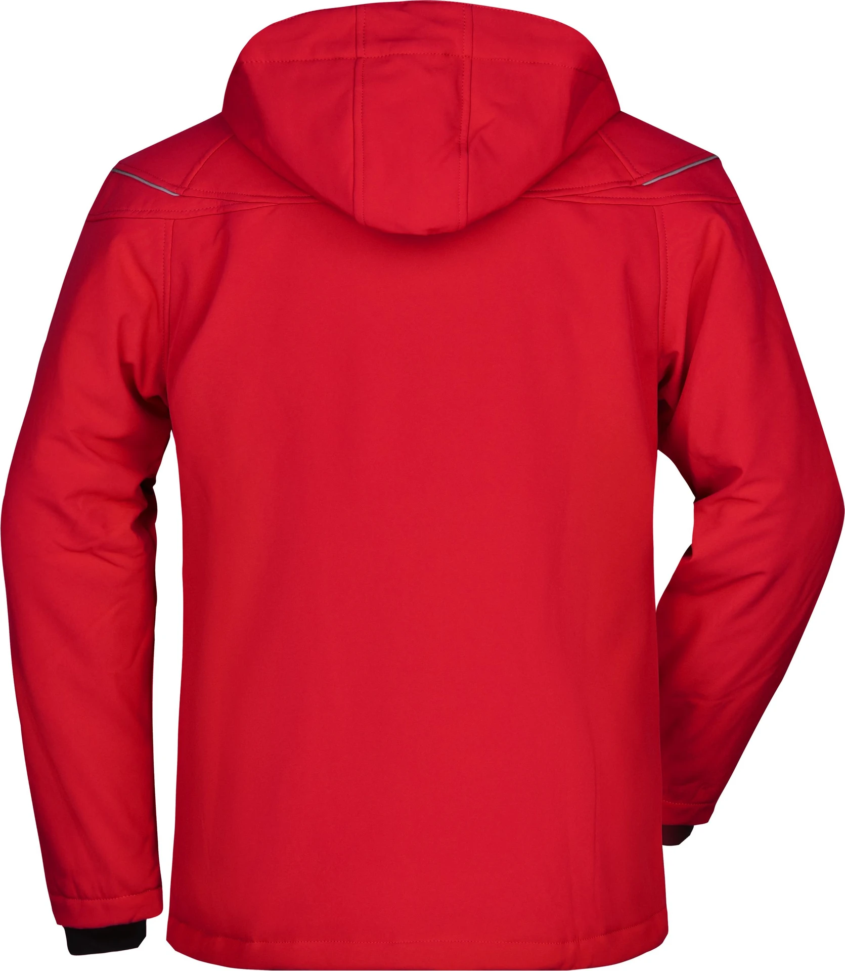 jn1000-mens-winter-softshell-jacket-red-back-5 James & Nicholson Men's Winter Softshell Jacket