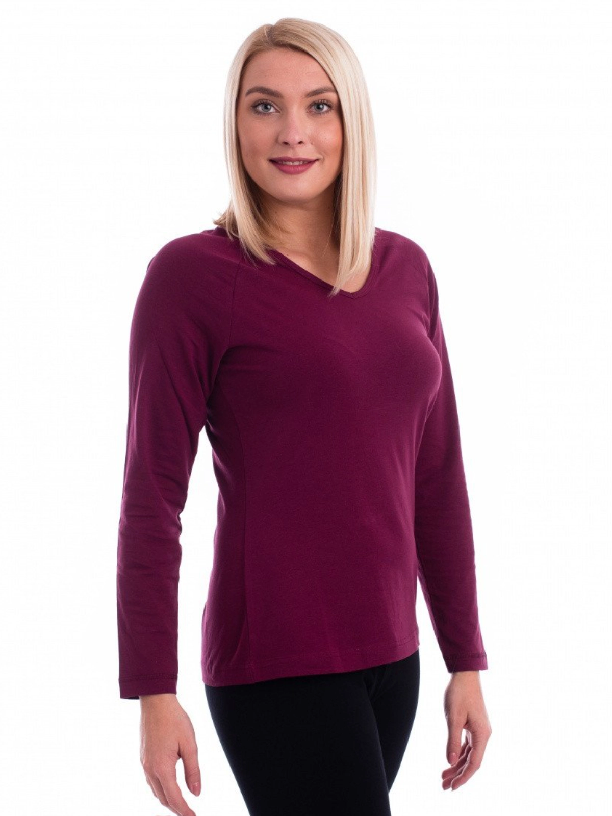 malfini-127-elegance-t-shirt-damen-fuchsia-model-0 MALFINI T-Shirt Damen Elegance 127