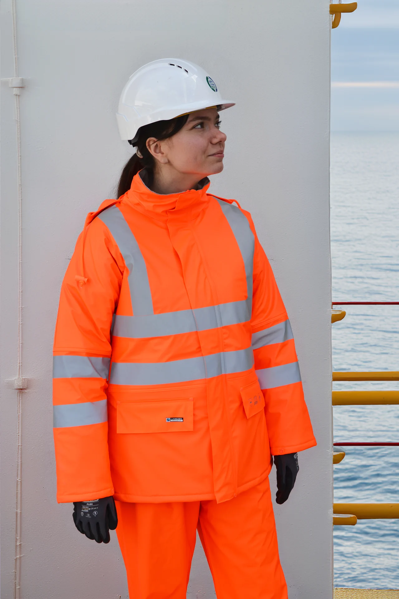 lyngsoe-fr-lr3456-woman-flammhemmende-hi-vis-winter-jacke-damen-leuchtorange-mod-4 Lyngsøe FR-LR3456 Damen Flammhemmende Hi-Vis Winterjacke