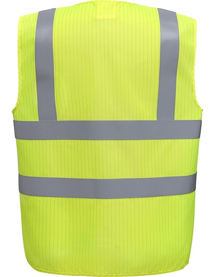 YOKO Hi-Vis Anti-Static Flame Retardant Waistcoat YOKO Hi-Vis Anti-Static Flame Retardant Waistcoat