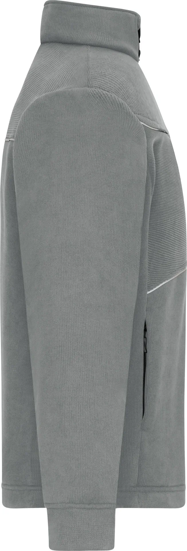 James & Nicholson Fleece Jacket - Corduroy Look