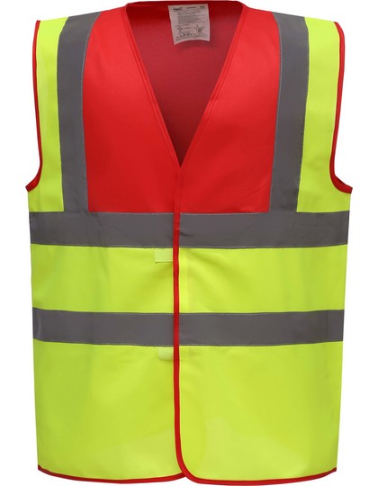 red yoke/hi-vis yellow