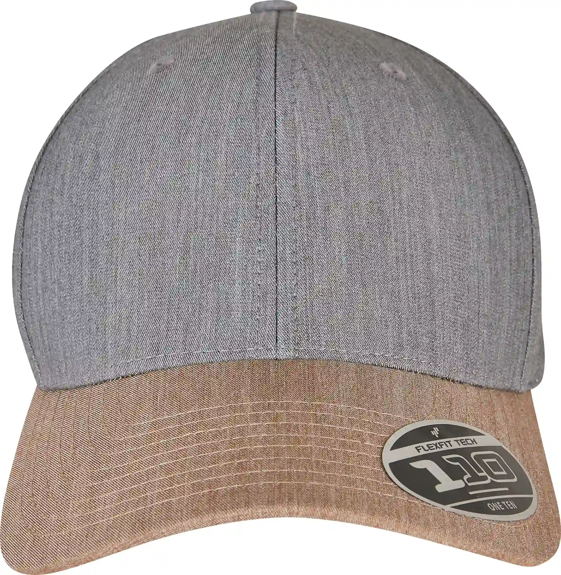 flexfit-110mm-melange-mix-cap-grey-khaki-front-2 FLEXFIT 110 Melange Mix Cap